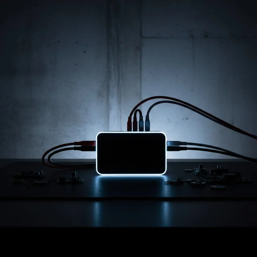 Organized desk with cables neatly managed